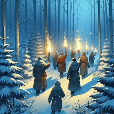 Winterwanderungen und Fackelspaziergänge