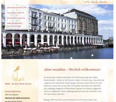 Saliba Alsterarkaden als Location für Firmenweihnachtsfeiern