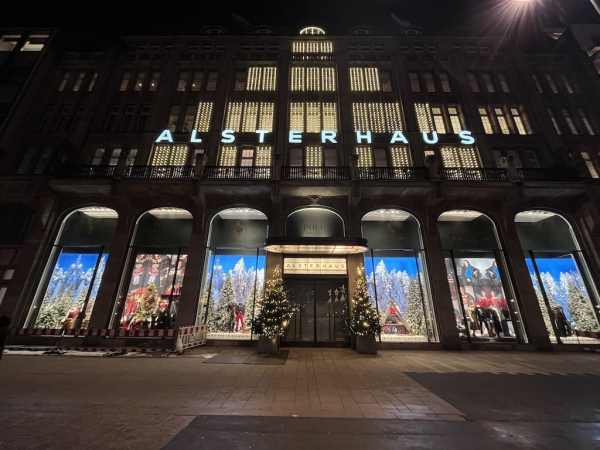 Weihnachtliche Beleuchtung in Hamburg