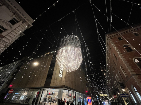 Weihnachtliche Beleuchtung in Hamburg