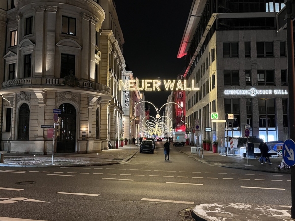 Weihnachtliche Beleuchtung in Hamburg