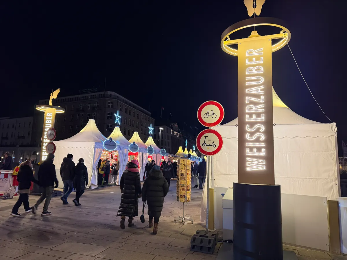 Weißerzauber am Jungfernstieg