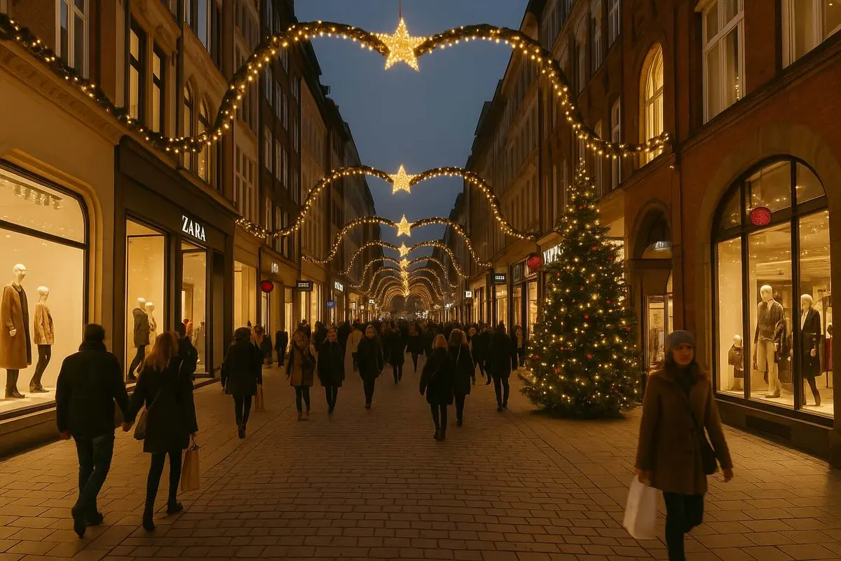 Weihnachts-Shopping mit Atmosphäre in Hamburg