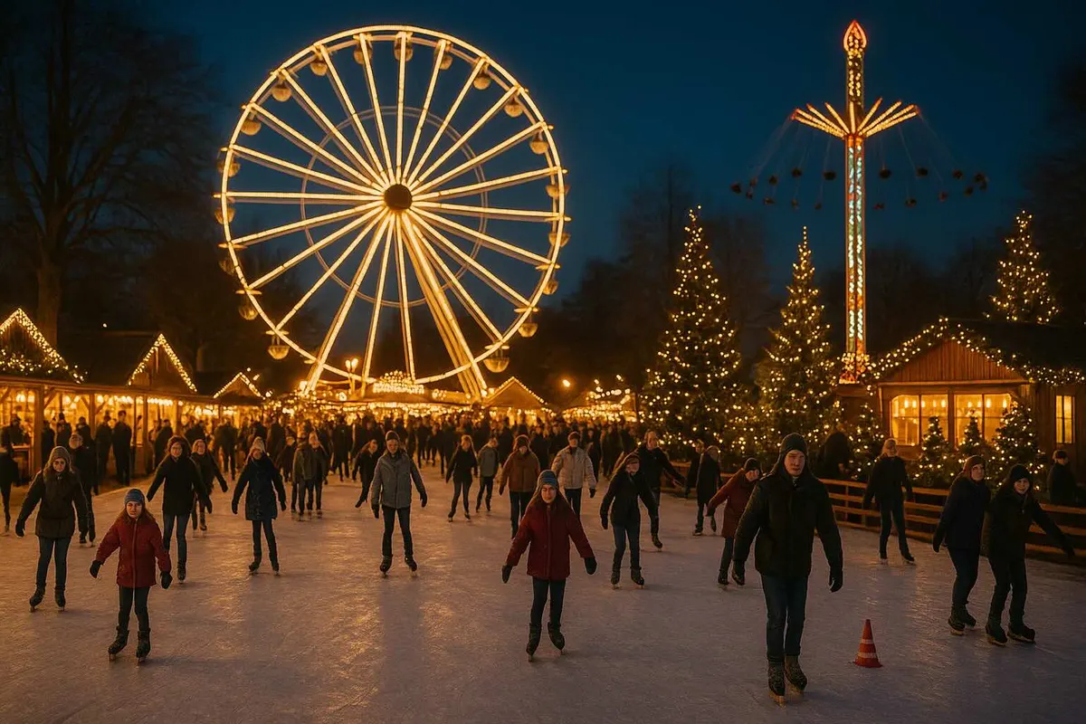 Eislaufen, Riesenrad und winterliche Events