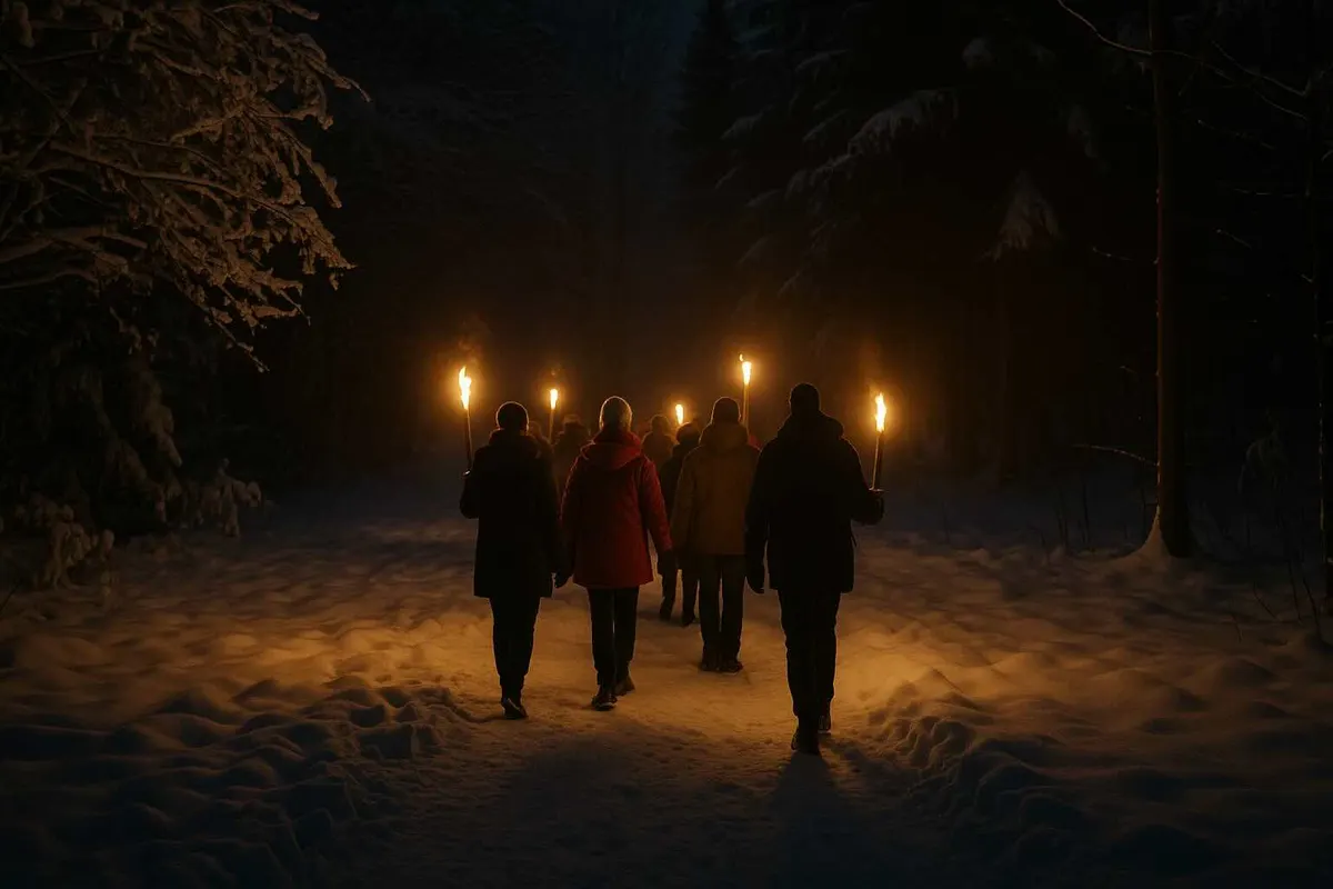 Winterwanderungen und Fackelspaziergänge