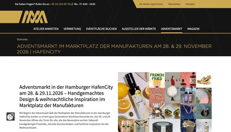 Website marktplatz-der-manufakturen.com