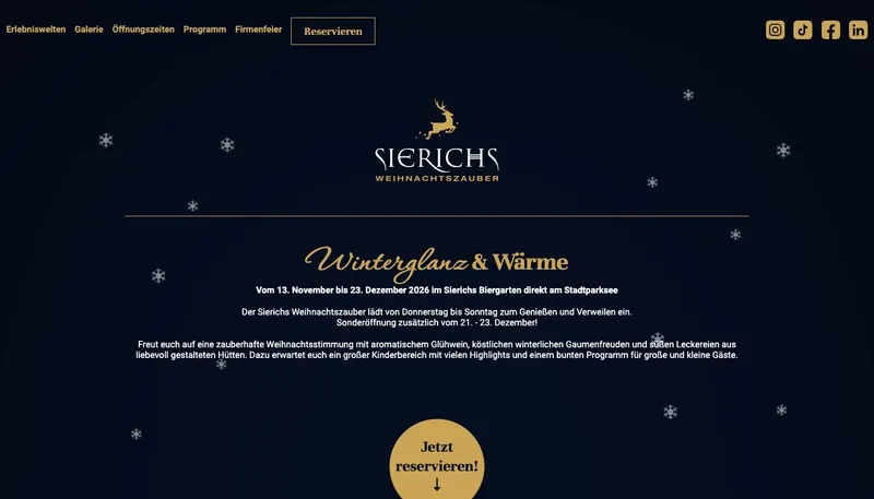 Website sierichs-weihnachtszauber.de