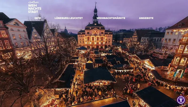 Website weihnachtsstadt-lueneburg.de