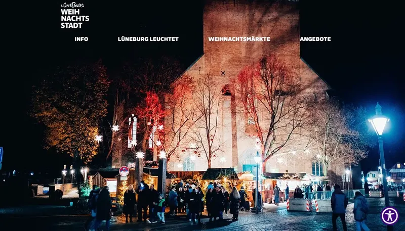Website weihnachtsstadt-lueneburg.de