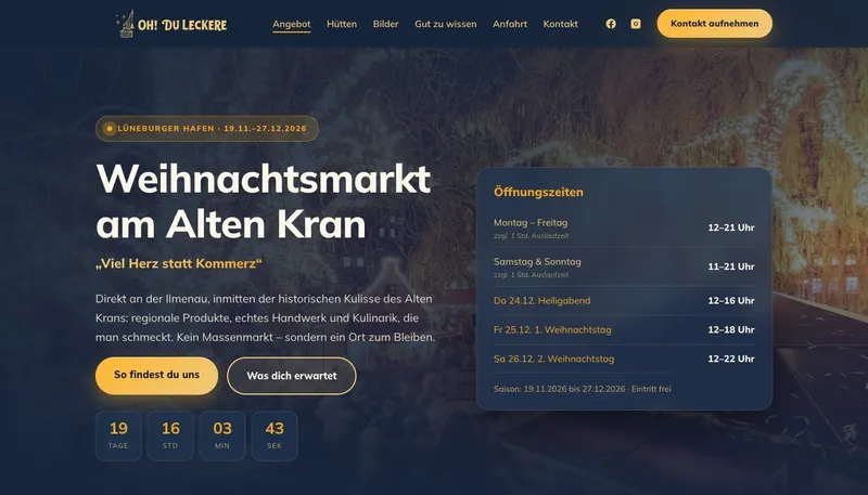 Website weihnachten-am-alten-kran.de