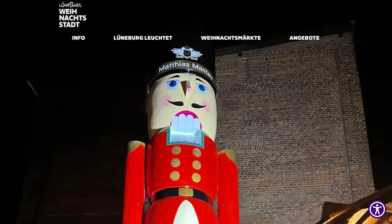 Website weihnachtsstadt-lueneburg.de