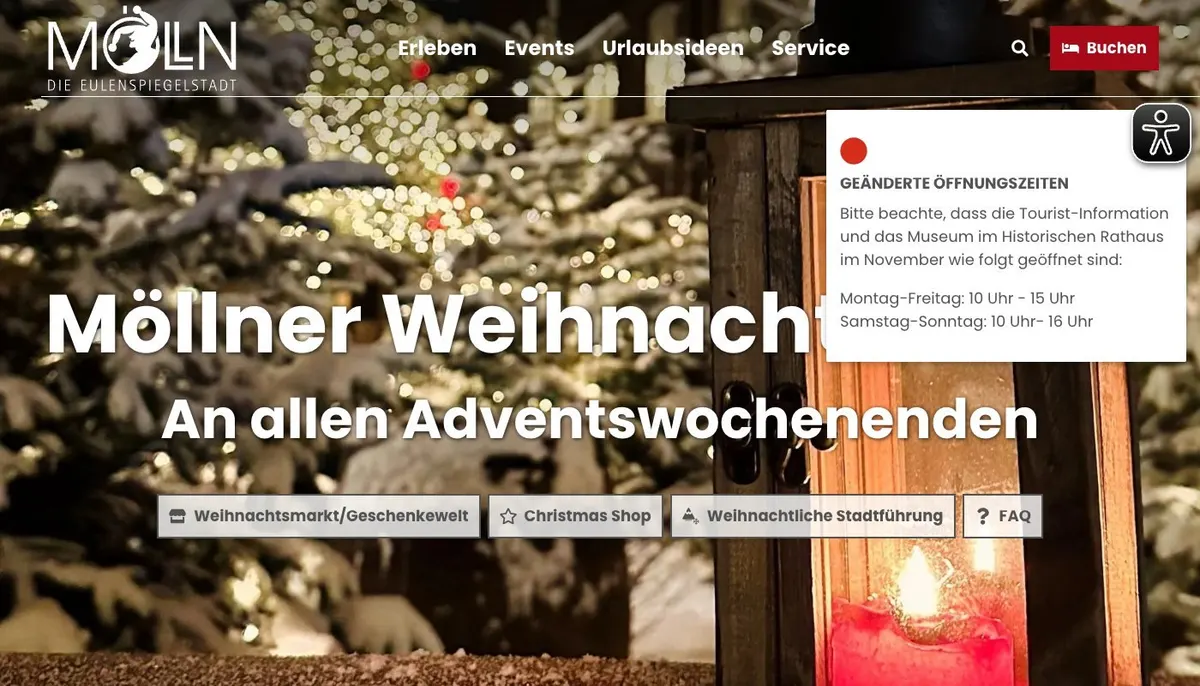 Website: Möllner Weihnachtsmarkt 2026