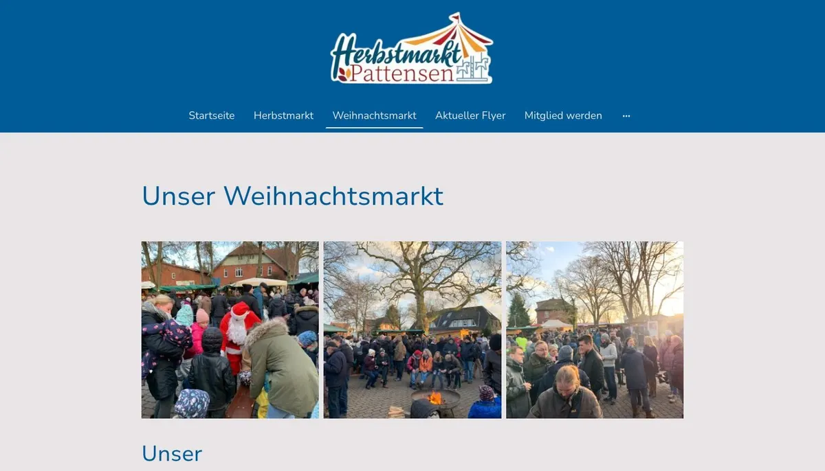 Website: Pattenser Weihnachtsmarkt 2026 in Winsen (Luhe)