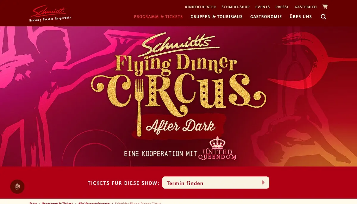 Website der Location