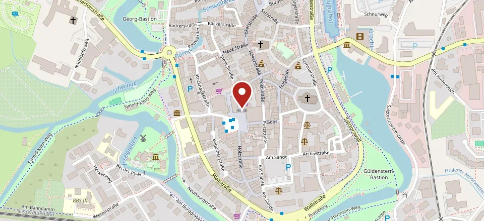 Karte: Lage von Stader Weihnachtsmarkt 2026 am Pferdemarkt