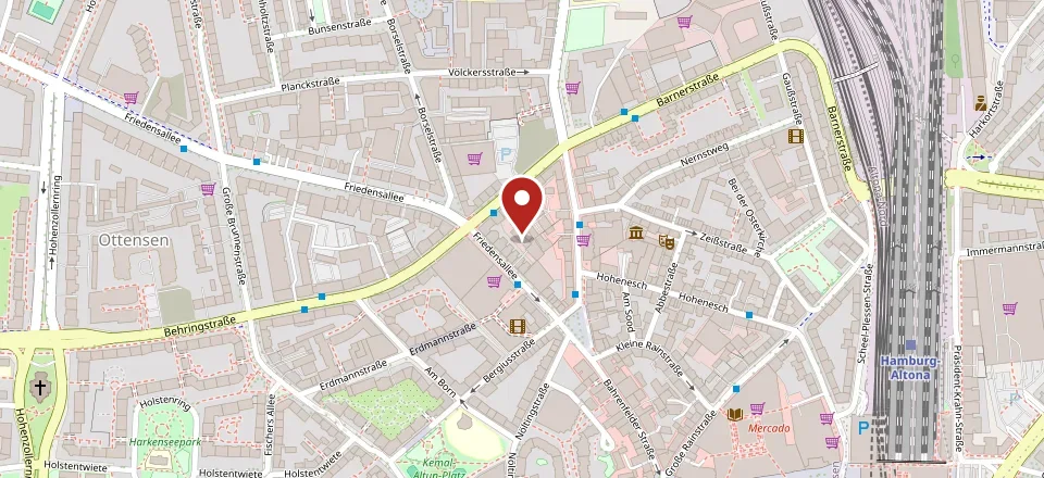 Karte: Lage von Erlebniskochen LOFT Hamburg